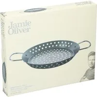 JAMIE OLIVER Grillpfanne Jamie Oliver Grill Grillrost Lochpfanne Maronen 30cm Grillpfanne, Stahl (1-tlg), 30cm