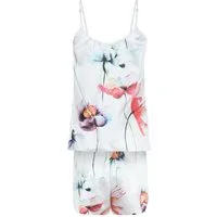 Evoni Pyjama Satin Set Kurze Hose