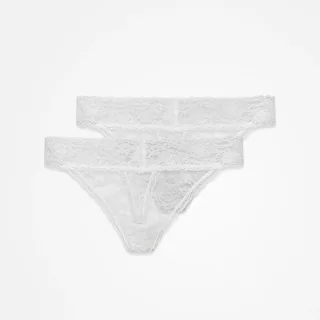 SNOCKS - Thong Lace Full Lace Women white - Gr. - XL