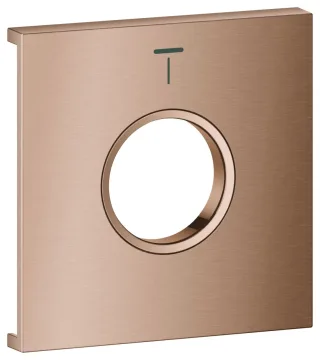 GROHE Metallplatte Grohtherm Aqua Tiles 107172, Symbol: Kopfbrause 4 warm sunset geb., 107172DL00 107172DL00