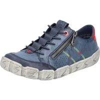 Rieker Sneaker Freizeitschuh, Halbschuh, Schlupfschuh, mit bunter Ziernaht
