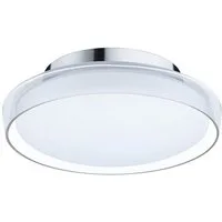 Paulmann LED Deckenleuchte Selection Bathroom Luena IP44, 3000K Chrom 230V Glas/Metall, LED fest integriert, Warmweiß