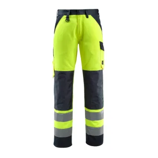 MASCOT Maitland Hose mit Knietaschen SAFE LIGHT Hi-vis Gelb / Schwarzblau 48 - 15979-948-17010-90C48