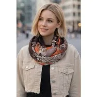 Ella Jonte Loop, mit buntem Airbrush-Muster – Leichter Rundschal in 4 Trendfarben