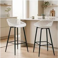 IDIMEX Barhocker IREK, Barhocker 2er Pack Barstuhl Theke Bar Hocker Tresenhocker Retro Design