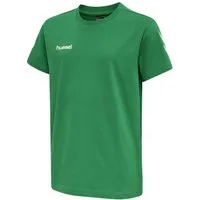hummel T-Shirt hmlGO Cotton (Baumwolle) Kurzarm grün Kinder