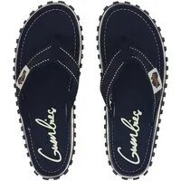 Gumbies Original in Black T-Strap-Zehentrenner aus recycelten Materialien hergestellt, stabile Gummisole
