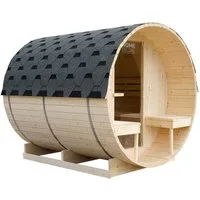 HOME DELUXE Fasssauna Outdoor Fasssauna LAHTI, BxTxH: 189 x 220 x 191.5 cm