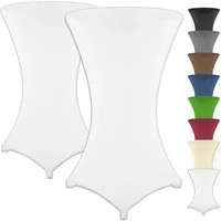 Gräfenstayn Stehtischhusse 2er Set Stretchbezug Stehtisch Hussen, Elegante Stehtischhusse für Bistrotische