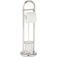 WENKO WC-Garnitur Siena, Stand WC-Garnitur, Toilettenpapierhalter, Rollenhalter & WC-Bürste