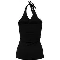 Build Your Brand Tanktop Damen Neckholder Shirt / Stretch-Jersey tailiert