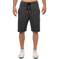 Cipo & Baxx Sweatshorts Herren Regular Fit Capri Hose Mid Waist BA-CK271 Kordelzug mit farblichen Akzenten
