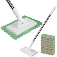 FOUORTUNATE-BEE Wischmopp Neuer Wischmopp mit Klick-System – einfache Reinigung ohne Hände