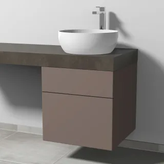Sanipa Waschtischunterbau mit Auszügen 2morrow (P3411) 510x500x520 Taupe-Matt, P34111T P34111T