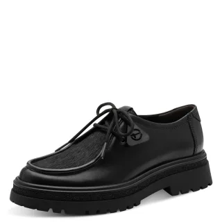 Tamaris - Da.-Schnürer black - Gr. - 38