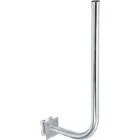 PremiumX SAT-Halterung 30cm Wandhalter 70cm Mast Ø 38mm mit Schellen Stahl Wand Halterung
