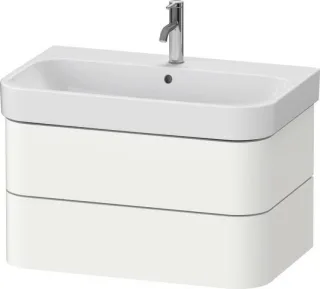 Duravit Happy D.2 Plus Waschtischunterbau wandhängend Weiß Seidenmatt 775x490x415 mm - HP43870363600 HP4387036360000