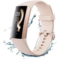 Forrlite Fitness Tracker Uhr mit Anruffunktion für Damen Herren Smartwatch Smartwatch (1.1" AMOLED-Display Zoll) 5 ATM IP68 Wasserdicht Fitness Tracker mit Schrittzähler Pulsuhr Blutdruck Messgerät für Android iOS, Geschenk für Familie und Freunde, S
