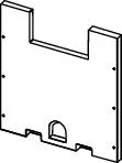 Tece -Ersatzteil Bauplatte mit Schrauben für TECE Nassbauspülkasten 820 mm, 9820050 9820050