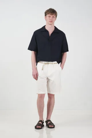 Hüfthohe, lockere gewebte Tailored Shorts