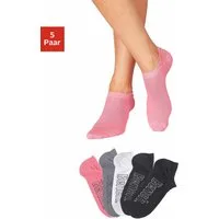 Bench. Sneakersocken Niedrige Sneaker Socken, Damen Baumwolle Sportsocken Atmungsaktiv (Packung, 5-Paar) für modische Sneaker-Schuhe