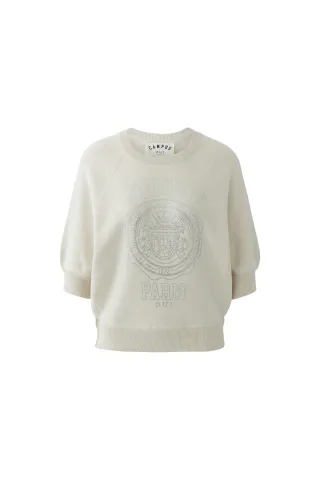 Oui - Pullover whitecap gray - Gr. - 40