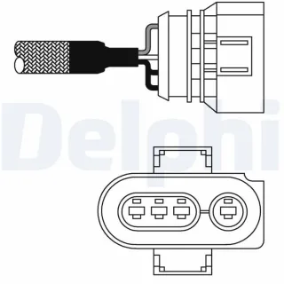 Delphi Lambdasonde vor Katalysator Audi Seat VW ES10979-12B1