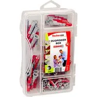 DuoPower-Box mini , Dübel hellgrau/rot, 85-teilig