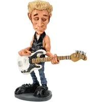 Figuren Shop GmbH Dekofigur Lustige Rockstar Figur - Bassist Mike - Rockmusiker Gitarrist Deko