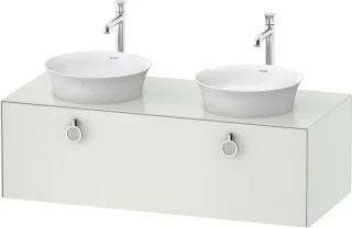 Duravit White Tulip Konsolenwaschtischunterbau wandhängend Weiß Seidenmatt 1300x550x408 mm - WT4983B WT4983B36360010
