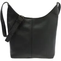 LECONI Umhängetasche mittlere Handtasche Damen Schultertasche Damentasche Leder LE0072, Echt Leder – verstellbarer Schulterriemen – Größe 33 × 33 × 9 cm