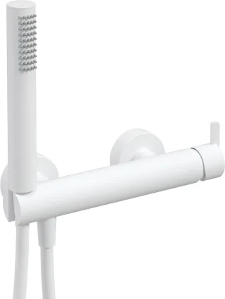 Neuesbad Serie 600 Brausearmatur mit Brauseset, Oberfläche: weiss matt NB1BQS_A41M1
