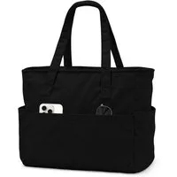 LuxusKollektion Umhängetasche Tote Bag Cord Umhängetasche Laptopfach 17 Zoll Damen Cord-schwarz