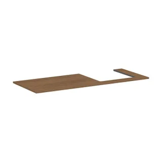 hansgrohe Xilesa E Konsole 54273550 1375x550mm, Ausschnitt rechts, Eiche Kaschmir