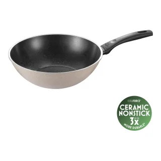 BALLARINI Ledro Wok, 28 cm, Aluminium, Keramische Antihaftbeschichtung