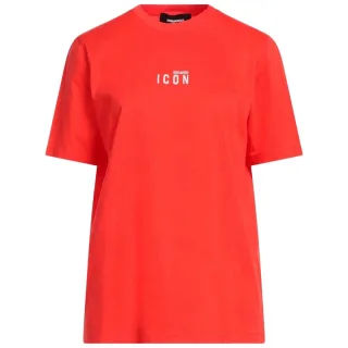 Dsquared2 Icon Kleines Brustlogo Rotes T-shirt