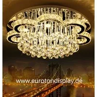 Eurohandisplay LED Deckenleuchte LED Pendelleuchte Kristall Fernbedienung Deckenleuchte Deckenlampen, LED fest integriert, Warmweiß bis Kaltweiß, Modern Kristall