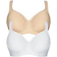 Viania Set: Minimizer-BH 2er Pack Minimizer Bügel BH Basic (Spar-Set, 2-tlg) nahtlos