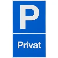 Conmetall Warnschild Conmetall Hinweisschild Parkplatz-Privat 25 x 15