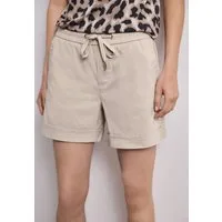 STREET ONE Shorts unifarben, Casual Fit, elastischer Baumwollmix