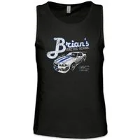Urban Backwoods Tanktop Brians Racing School Ärmelloses T-Shirt The Muscle Fast Car And Dom Furious Street Racing NOS