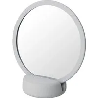 blomus Schminkspiegel -SONO- Kosmetikspiegel, Badspiegel, 5-fach-Vergrößerung, Soft-Touch, Abnehmbare Halterung