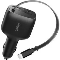 Belkin BoostCharge Kfz-Lader mit einziebarem Kabel (75 W) USB-Ladegerät