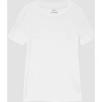 s.Oliver Kurzarmshirt T-Shirt Geripptes T-Shirt aus Viskosemix im Slim Fit