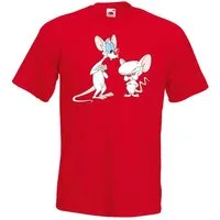 Youth Designz Print-Shirt Brain und Pinky T-Shirt für Herren mit trendigem Frontprint