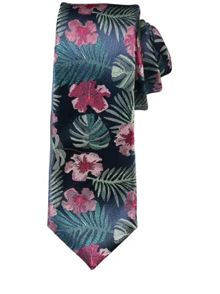 Mey & Edlich Herren Aloha-Krawatte Blau 100 % Seide