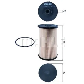 Mahle Kraftstofffilter Audi Seat Skoda VW KX220D