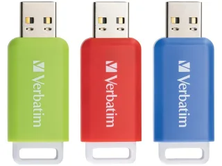 VERBATIM USB-2.0-Stick Databar 3er Pack (16GB, 32GB & 64GB)