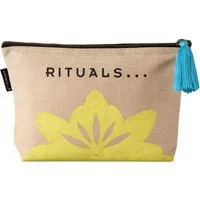 Rituals Pflege-Geschenkset Ritual of Seshen Cotton Velvet Pouch Medium Kosmetikbeutel, 1-tlg., Samtiger Kosmetikbeutel mit Reißverschluss und Quaste
