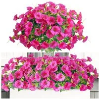 Kunstblumenstrauß Künstliche Blumen Balkon Kunstblumen Outdoor Balkonblumen, Zaewry, Blumen Künstliche Balkonpflanzen Seidenblumen wie echt